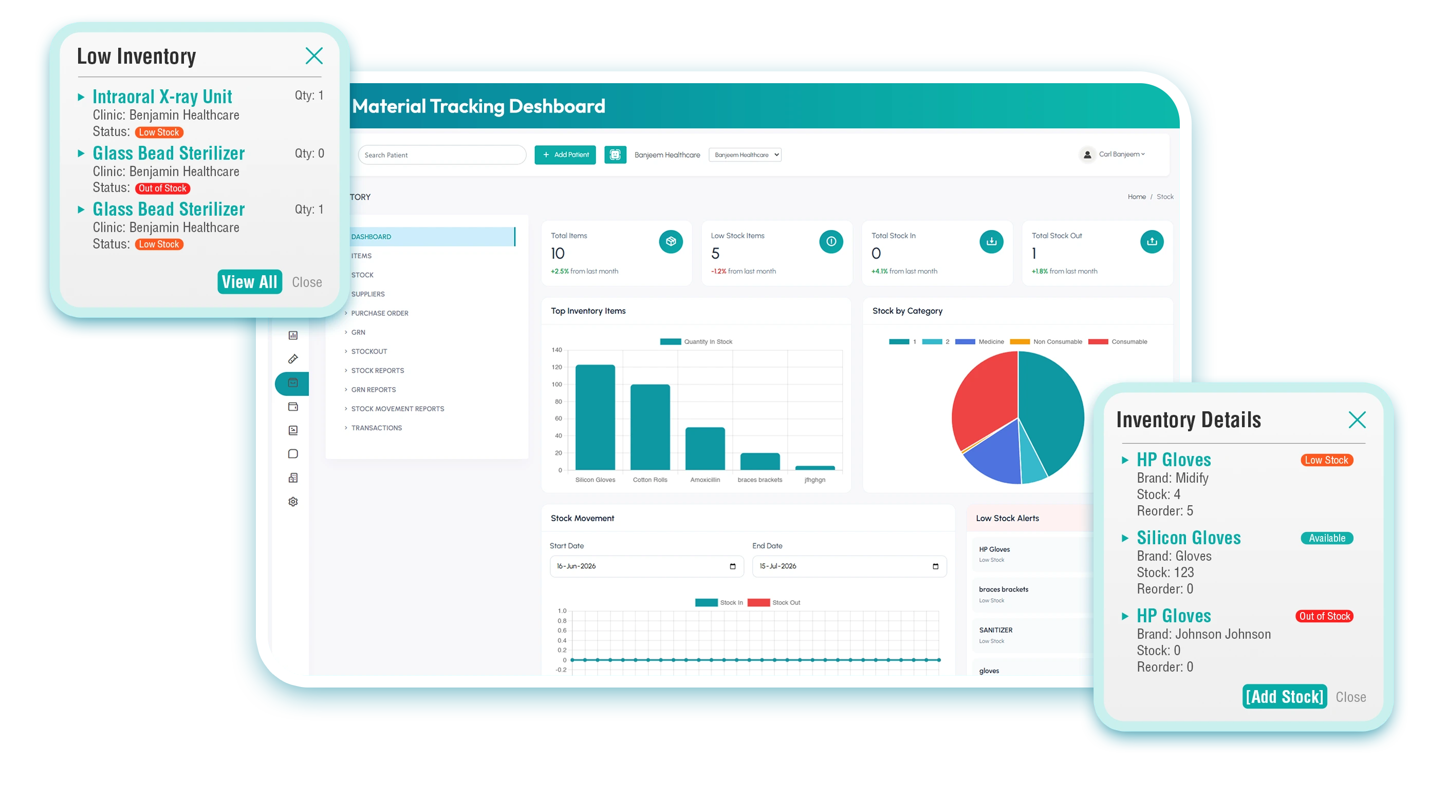 Material Tracking